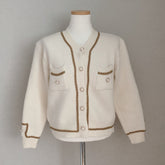 Chic Pearl Button Cardigan